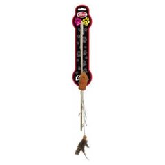 Aqua Nova PETNOVA ZABAWKA D/KOTA WEDKA Z RYBKA 40CM CAT-ROD-WOOD-1 4238