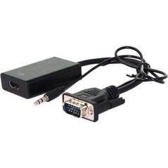 Adapter AV Value HDMI - D-Sub (VGA) + Jack 3.5mm czarny (JAB-3358658)