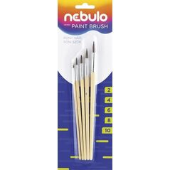 Nebulo Zestaw pędzli drewnianych (2-4-6-8-10) NEBULO