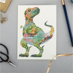 DM Collection Karnet A100 B6 + koperta Tyranozaur