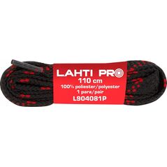 Lahti Pro SZNUROWADŁA PŁASK. CZAR-CZER. L904071P, 10 PAR, 110CM, LAHTI