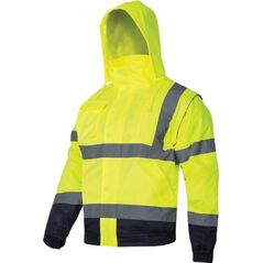 Lahti Pro Kurtka Ostrzegawcza Ocieplana z Odpinanymi Rękawami żółta XL (L4092504)