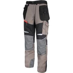 Lahti Pro Spodnie Khaki-czarne ze Wstawkami ze Stretchu S (L4050901)
