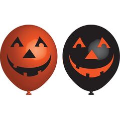 AMSCAN Balony lateksowe Dynia - 27 cm - 6 szt. uniwersalny