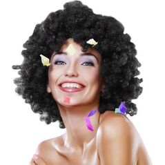GoDan Peruka mega afro czarna - 1 szt. uniwersalny