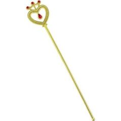 GoDan Różdżka złota z rubinem dla księżniczki - 37 cm - 1 szt. uniwersalny