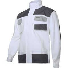 Lahti Pro Bluza Biało-szara 100% Bawełna L/52 (L4041352)