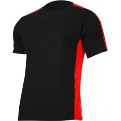 Lahti Pro Koszulka T-shirt 180G/M2, Czarno-czerwona 3XL (L4022706)
