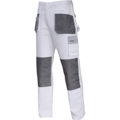 Lahti Pro Spodnie Biało-szare 100% Bawełna S/48 (L4051348)