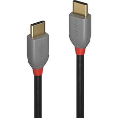 Kabel USB Lindy USB-C - USB-C 2 m Szary (36872)