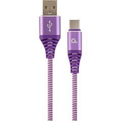 Kabel USB Gembird USB-A - USB-C 2 m Fioletowy (CC-USB2B-AMCM-2M-PW)