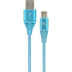 Kabel USB Gembird USB-A - USB-C 1 m Niebieski (CC-USB2B-AMCM-1M-VW)
