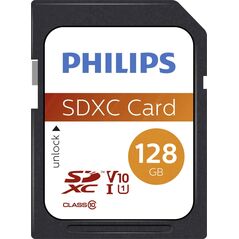 Karta Philips SDXC 128 GB Class 10 UHS-I/U1 V10 (FM12SD55B/10)
