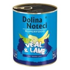 Dolina Noteci Dolina Noteci Premium Superfood Pies Cielęcina i jagnięcina puszka 800g