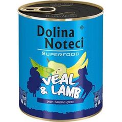 Dolina Noteci Dolina Noteci Premium Superfood Pies Cielęcina i jagnięcina puszka 400g