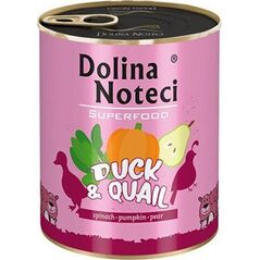 Dolina Noteci Dolina Noteci Premium Superfood Pies Kaczka i przepiórka puszka 400g