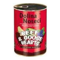 Dolina Noteci Dolina Noteci Premium Superfood Pies Wołowina i serca gęsi puszka 400g