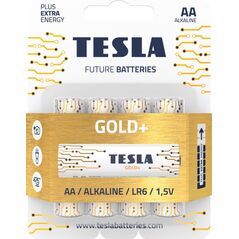 Tesla TESLA GOLD Alkaline baterie AA (LR06, tužková, blister) 4 ks