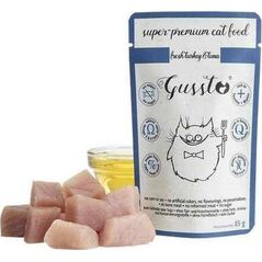 GUSSTO GUSSTO sasz.85g FRESH TURKEY TUNA /8 Pokarm dla kota z INDYKIEM I TUŃCZYKIEM