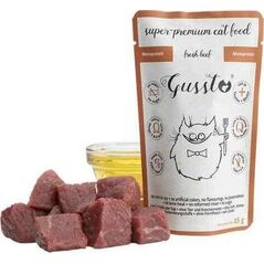 GUSSTO GUSSTO sasz.85g FRESH BEEF /8 Pokarm dla kota z WOŁOWINĄ