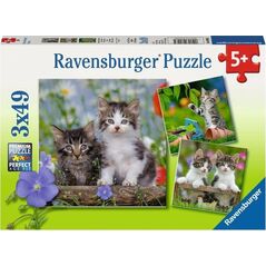Ravensburger Puzzle 3x49 Kocięta