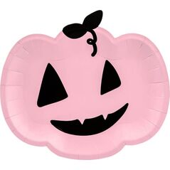 Party Deco talerzyki Różowa Dynia 25 cm 6 sztuk uniwersalne (41277)