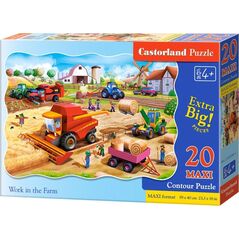 Castorland Puzzle 20 max - Work on the Farm CASTOR