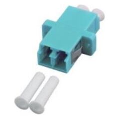 EFB EFB Adapter LC/LC Duplex wielomodowy OM3/OM4, plastik/ceramiczna tuleja, Aqua