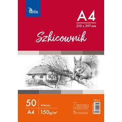 Tetis Szkicownik A4 50k biały