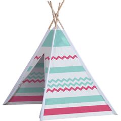 JOHN GMBH Namiot drewniany Tipi niebiesko- czarny John
