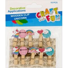 Craft with Fun CF OZDOBA DEK DREW SPINACZ JEDNOROZ 10SZT 20/200