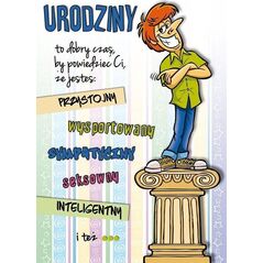 Stamp Karnet Comic B6 + koperta nr 16 Urodziny