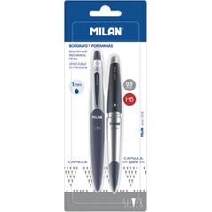 Milan Długopis + ołówek mechaniczny Capsule Silver MILAN
