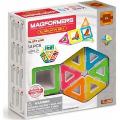 Magformers Klocki konstrukcyjne XL Neon 14 elementów (GXP-699188)