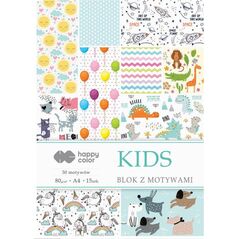 Happy Color Blok z motywami Kids A4/15ark HAPPY COLOR