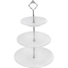 Orion PATERA 3-POZIOMOWA PORCELANOWA OKRĄGŁA 15.8/20.5/25.5cm ORION