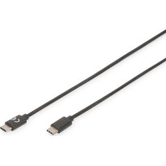 Kabel USB Digitus USB-C - USB-C 1.8 m Czarny (AK-300138-030-S)