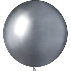 GoDan Balon olbrzym 1 m średnicy - shiny srebrny. uniwersalny