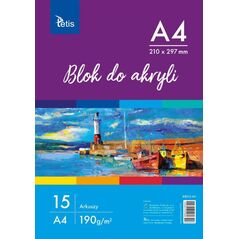 Tetis Blok do malowania A4 15k biały