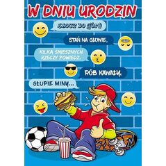 Stamp Karnet Young B6 + koperta wzór nr 023 Urodziny