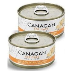 Canagan CANAGAN KOT pusz.75g CHICKEN/SALMON KURCZAK / ŁOSOŚ /12