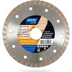 Norton Clipper tarcza diamentowa 125x22,2mm ciągła turbo do cegieł (70184601279)