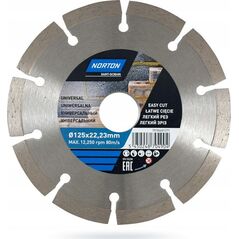 Norton Clipper tarcza diamentowa 125x22,2mm segmentowa standard uniwersalna (70184601271)