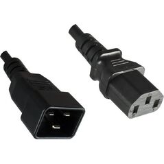 Kabel zasilający MicroConnect PowerCord C13-C20 0.5M Black