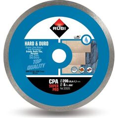 Rubi RUBI TARCZA DIAMENTOWA DO TWARDYCH MATERIAŁÓW CPA 200 x 25,4mm SUPERPRO RUBI30926