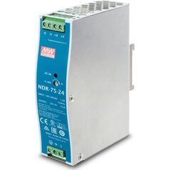 Planet Planet PWR-75-24, Mean Well průmyslový zdroj na DIN lištu, 24V DC, 75W