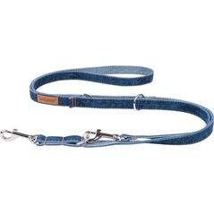 Amiplay Amiplay - smycz regulowana 6 in 1 dla psa, Jeans Denim, rozmiar S, 100-200 cm x 1 cm granatowy