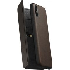 Nomad Nomad Tri-Folio Leather Rugged Rustic Brown iPhone X / Xs