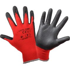 Lahti Pro Rękawice ochronne powlekane spienionym nitrylem czerwone 7" (L221207P)