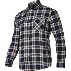 Lahti Pro koszula flanelowa granat-beż, 120G/M2, "3XL" (LPKF23XL)